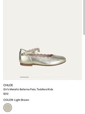 CHLOE
Girl's Metallic Ballerina Flats